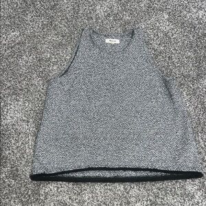 Madewell Black & White Knit Tank Top